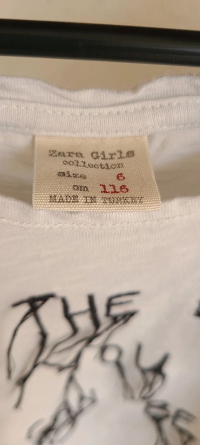 Tshirt ML Zara 6 ans - photo numéro 3