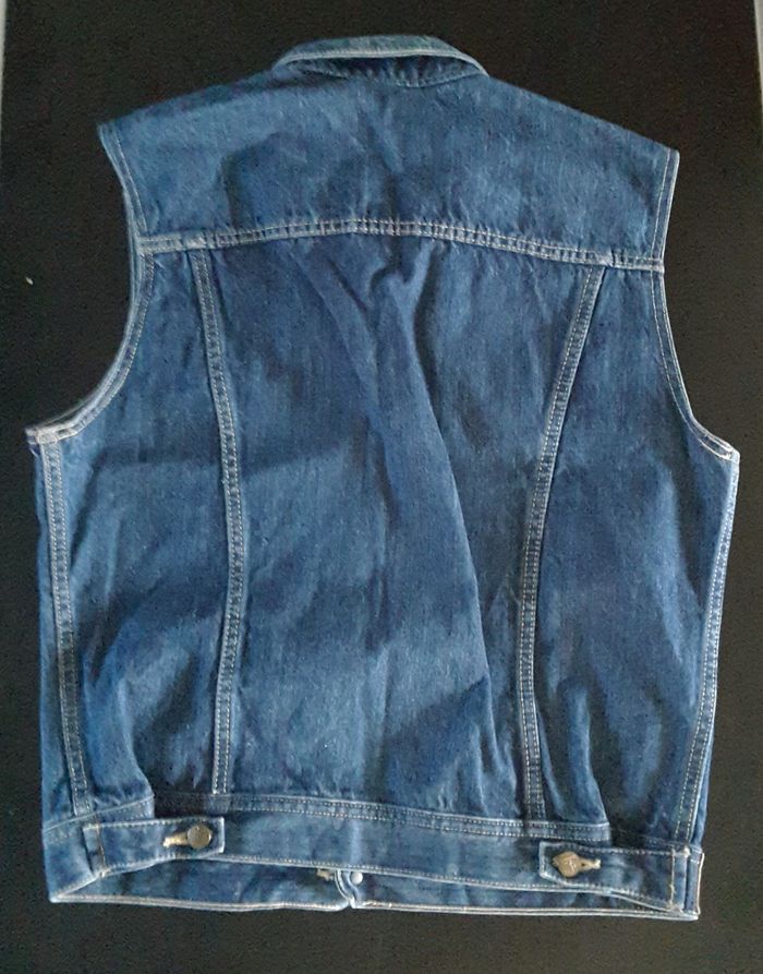 Veste femme sans manche en jean – Lois – T 38 - Vintage - photo numéro 2