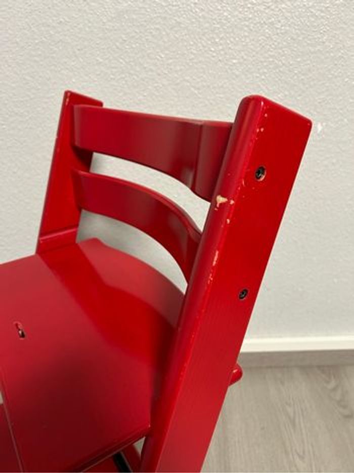 Chaise Tripp Trapp Stokke Rouge + patins - photo numéro 5