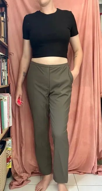 Pantalon H&M vert foncé