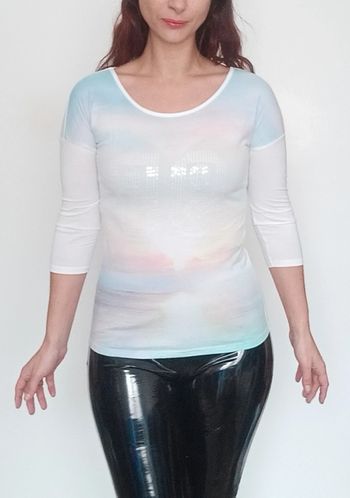 Haut arc en ciel et sequins taille 0