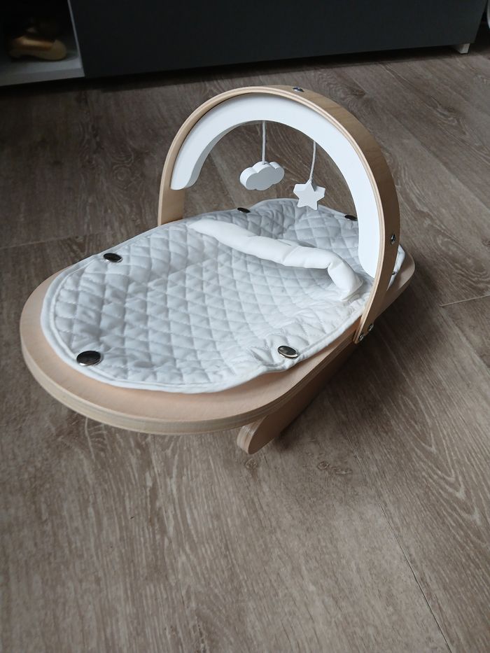 Jouet transat poupon vertbaudet en bois - photo numéro 6