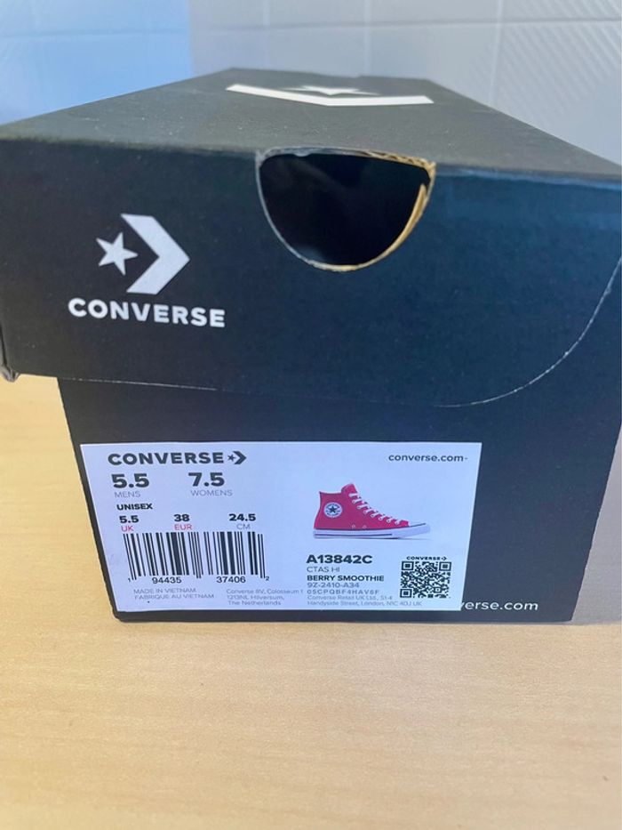 Converse Chuck Taylor All star bordeaux / purple - photo numéro 13