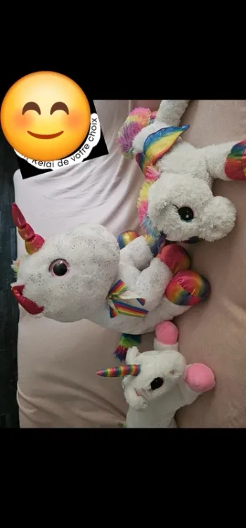 Peluche Licorne moyenne et grande lot ou a l'unité