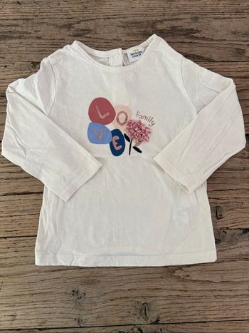 T-shirt bébé fille 23 mois
