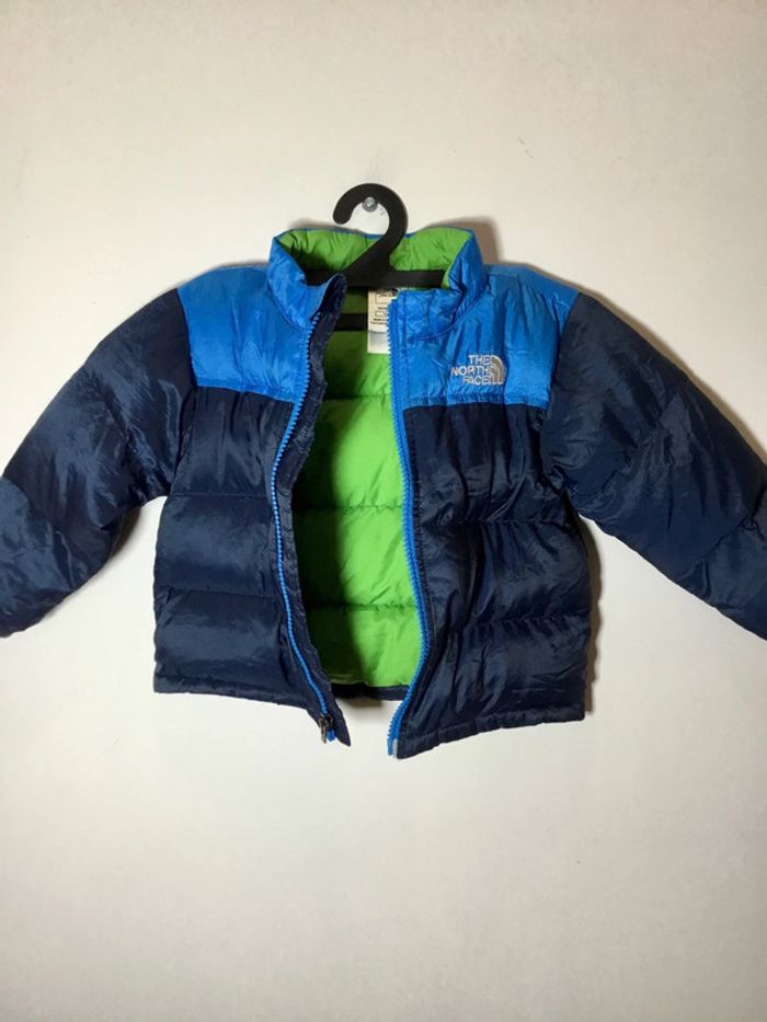Doudoune enfant The North Face bleu marine taille 12-18 mois 070 - photo numéro 2