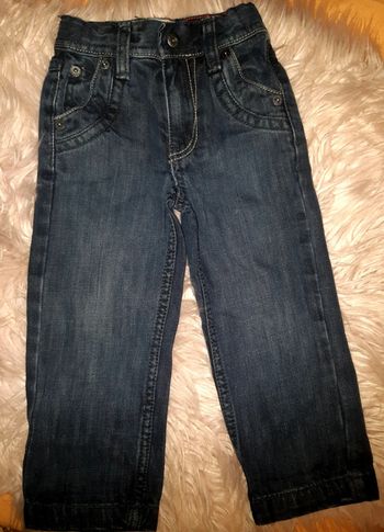 Jeans droit bleu brossé garçon Okaidi 2 ans