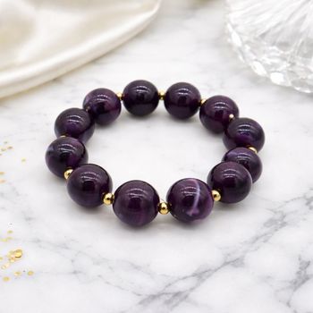 Bracelet Femme élégant, perles acryliques de Diamètre 16 mm