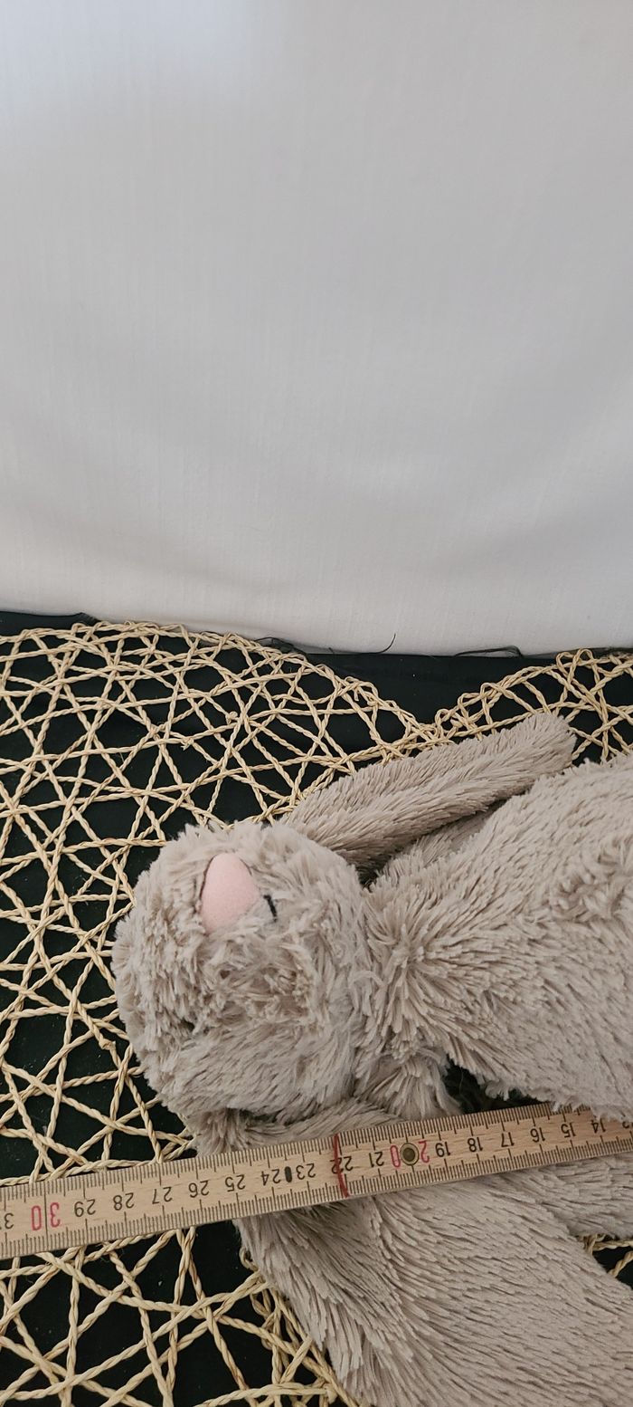 Doudou Lapin Bashful Jellycat Gris - photo numéro 6