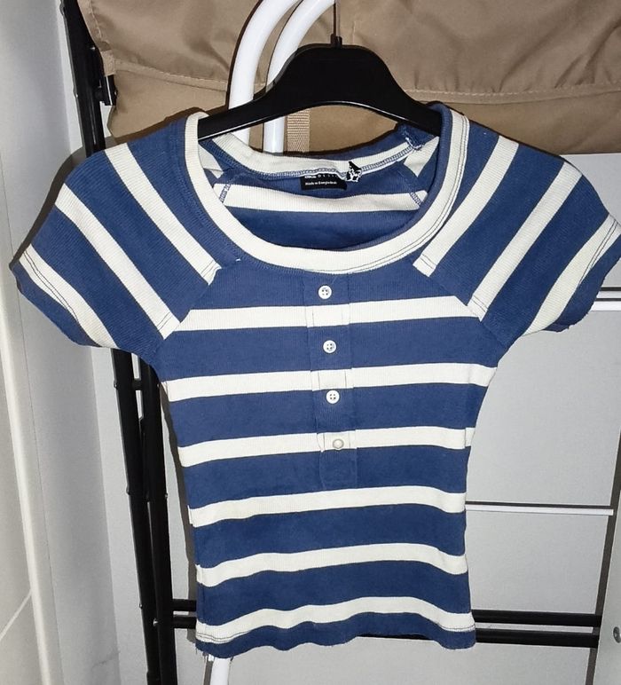 T-shirt à rayures manches courtes