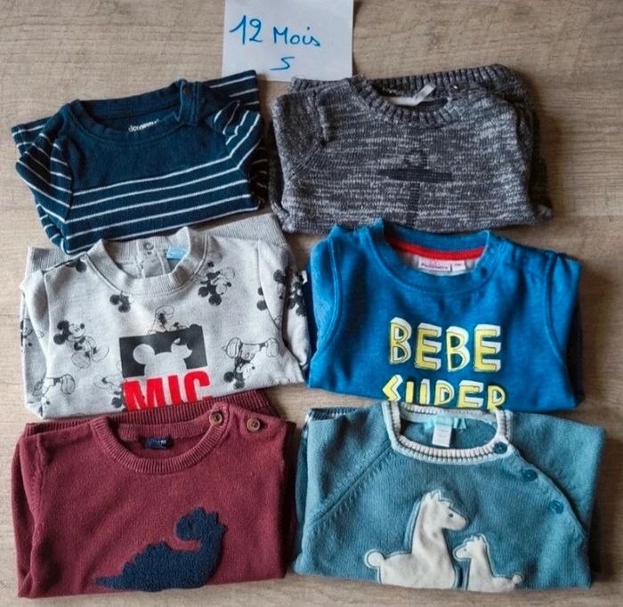 Pulls bébé 12mois ( En lot ou à l'unité) - photo numéro 8