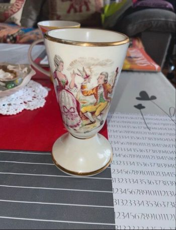 Tasse R.Rousseau porcelaine vintage 