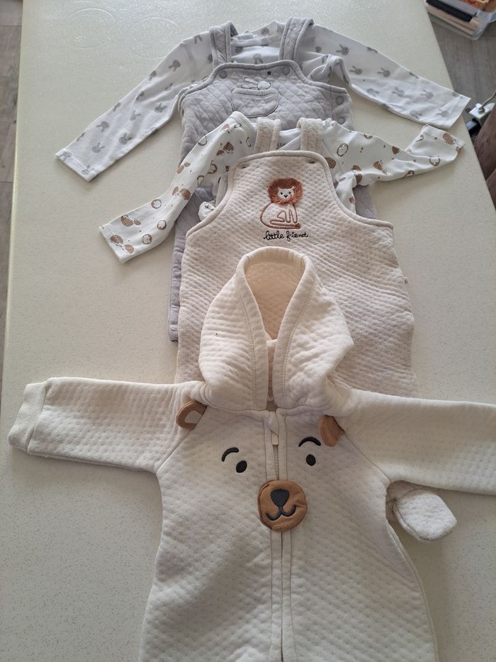 Lot de 3 combinaison garçon 3 mois