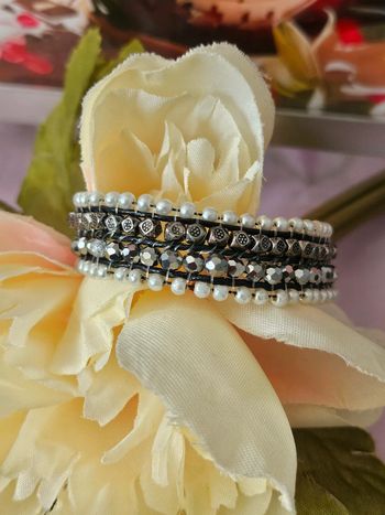 Bracelet aimanté et ses perles, ikita, acier inoxydable