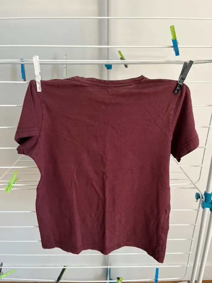 T-shirt bordeaux - photo numéro 2