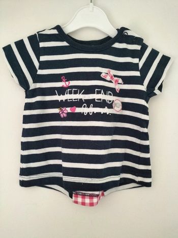 T-shirt weekend à la mer 12 mois