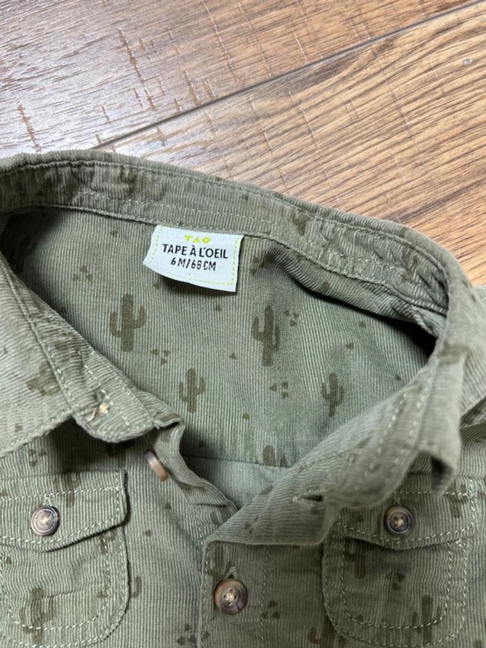 Chemise bébé velours - photo numéro 2