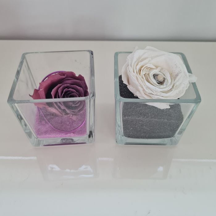 Deux compositions rose éternelle