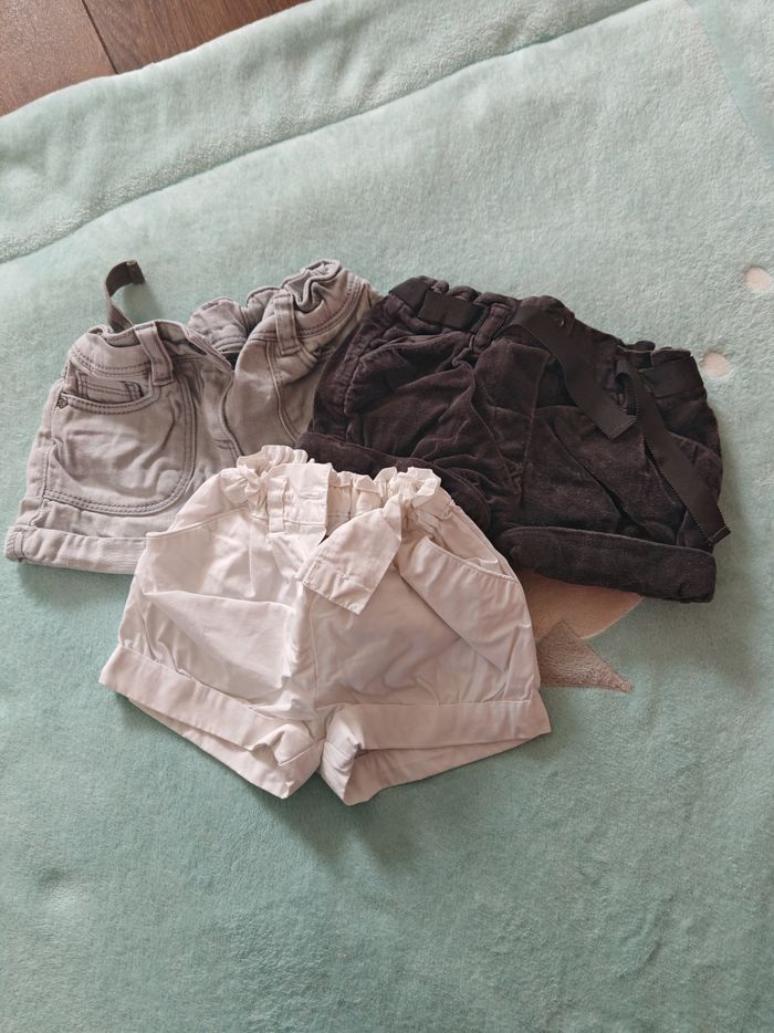 Lot de 3 shorts 18 mois