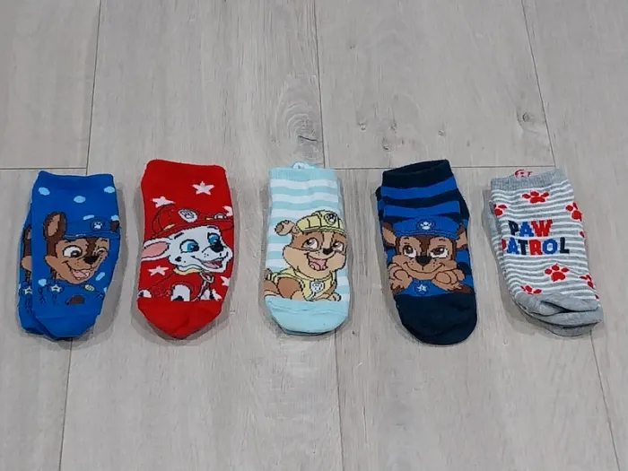 Lot de 5 paires de socquettes Pat Patrouille T.24/27