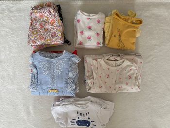 Lot vêtements fille 9 mois.