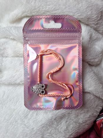 Bracelet hibou saumon neuf