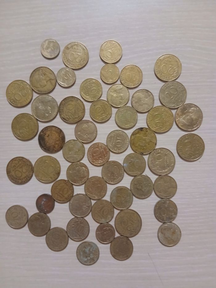 Lot de piece francaise 20cm,10cm,5cm tres bonne etat - photo numéro 8