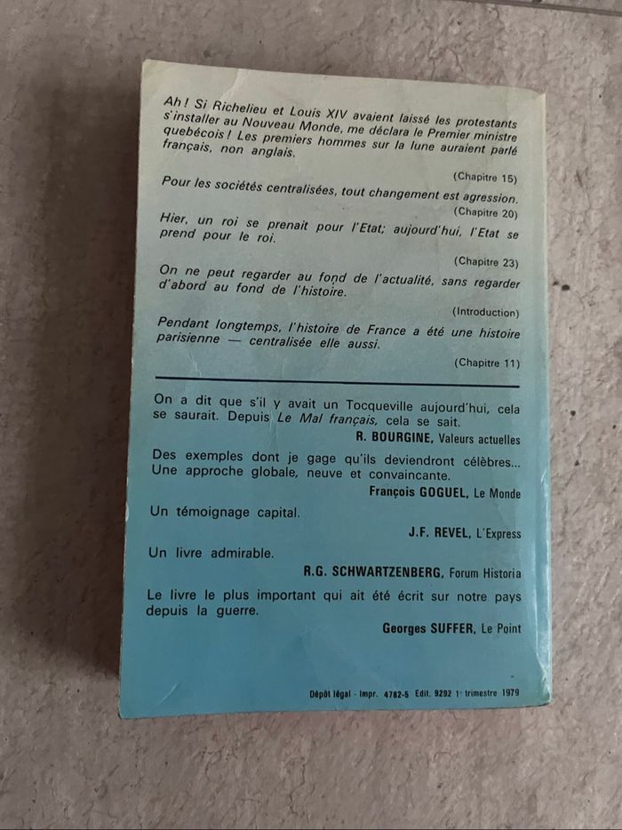 Le mal Français de Alain Peyrefitte - photo numéro 2