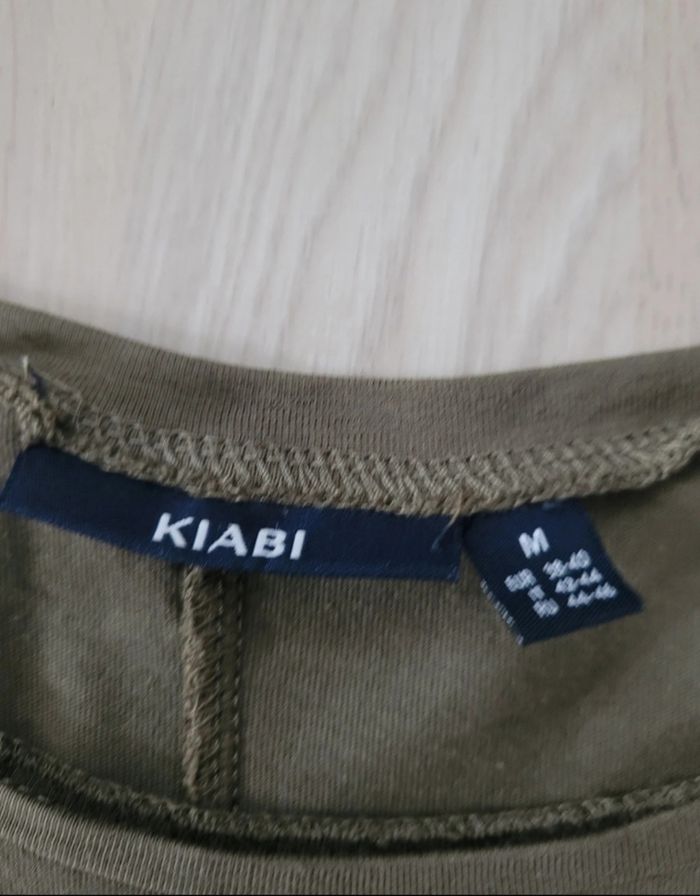 Tee-shirt kaki pierres precieuses - photo numéro 3