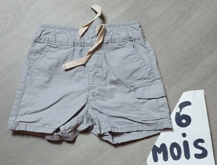 Short fin bébé garçon 6mois - photo numéro 2