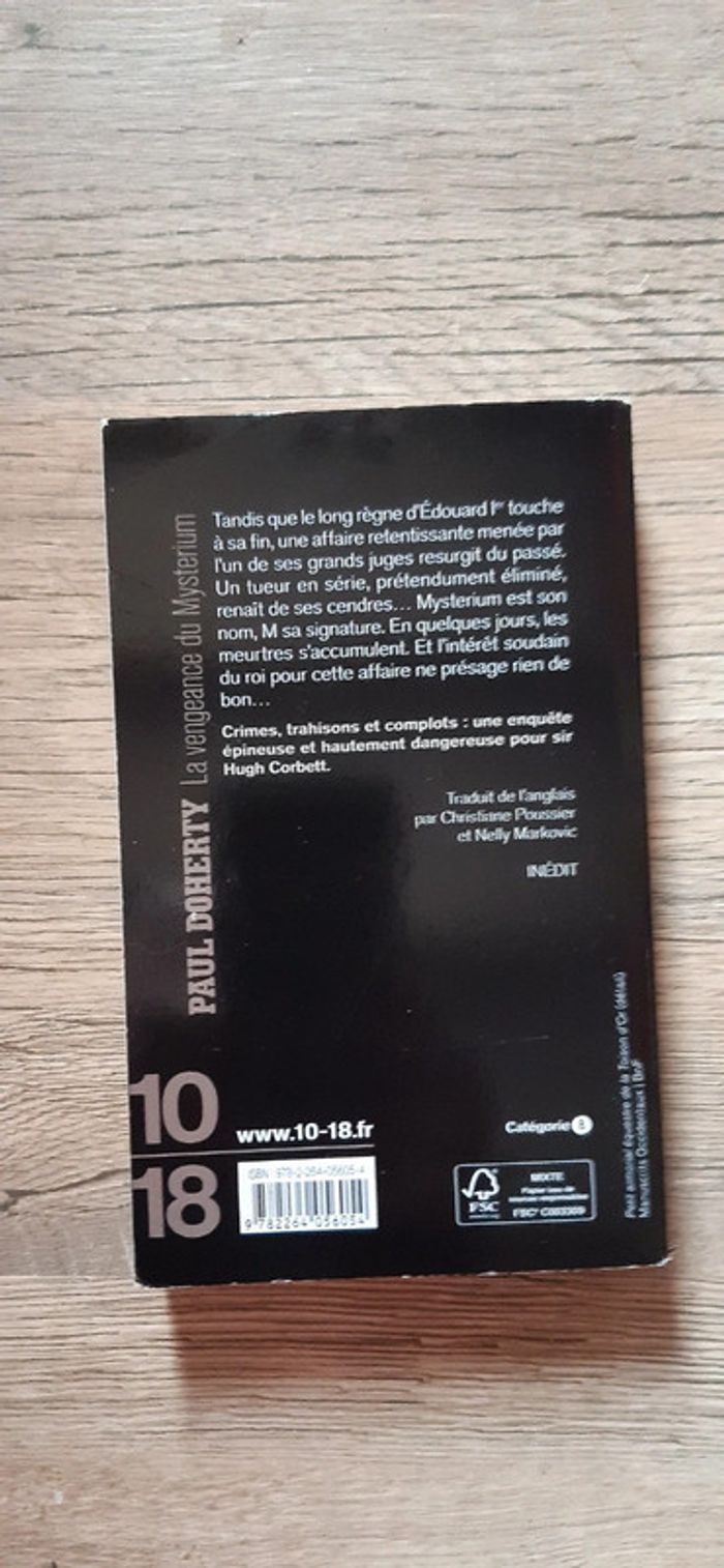 Livre La vengeance du Mysterium - photo numéro 2