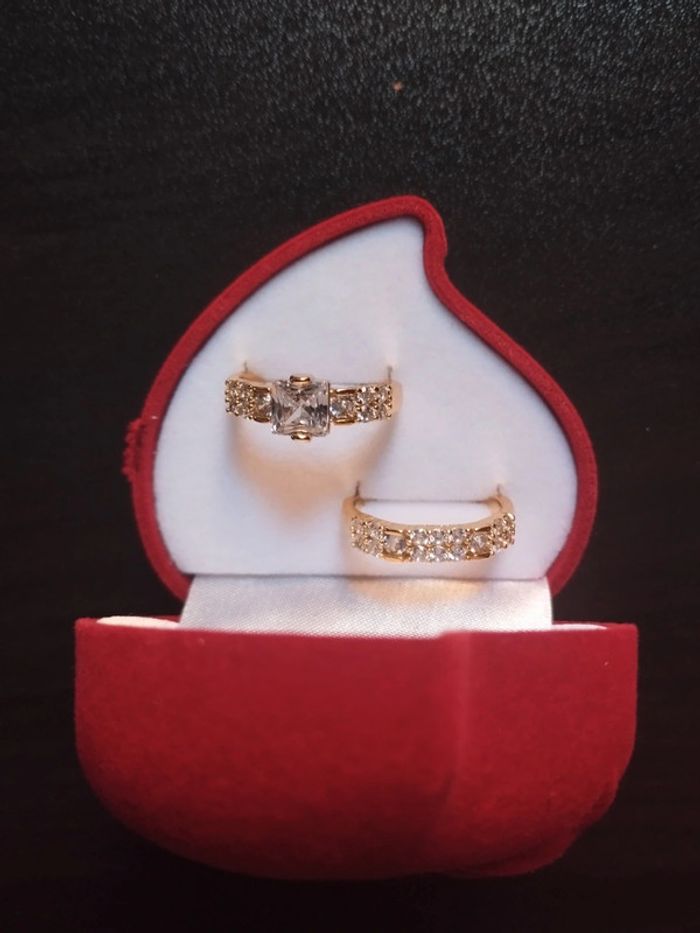 Ensemble de bague vintage femme avec coffret cadeau - photo numéro 3