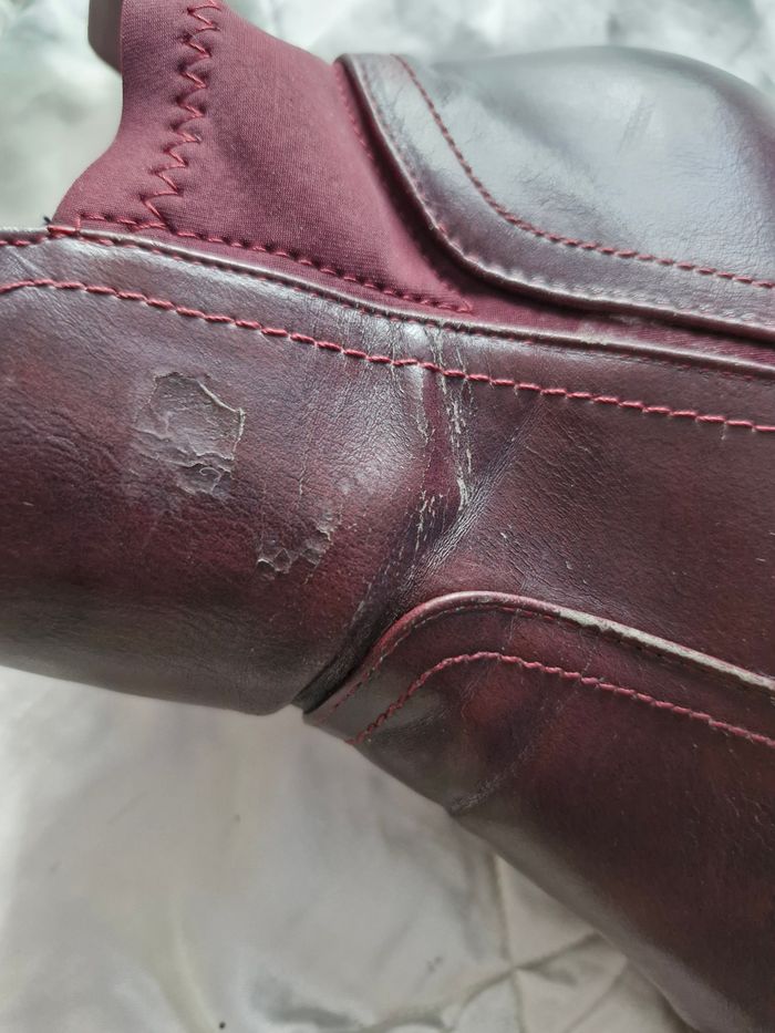 Superbes bottines Cuir bordeaux a talons - photo numéro 7