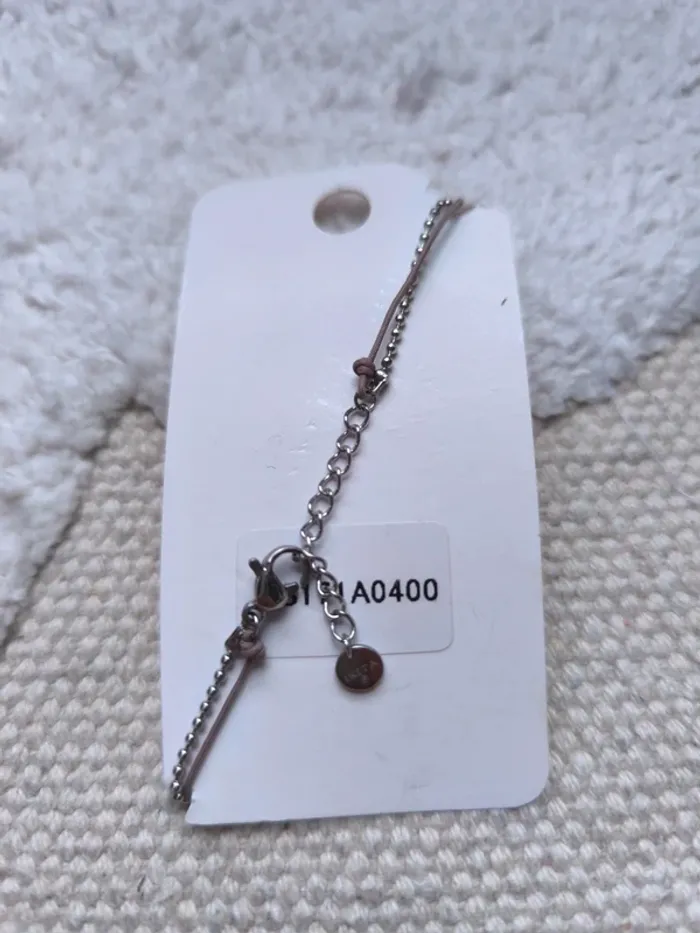 🌸 Bracelet IKITA cordon et chaîne – fin et élégant - photo numéro 2