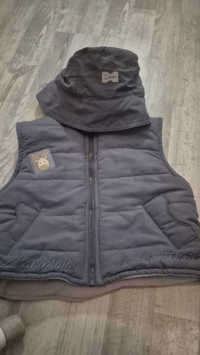 Vend doudoune.double.avec chapeau 12 mois - photo numéro 2