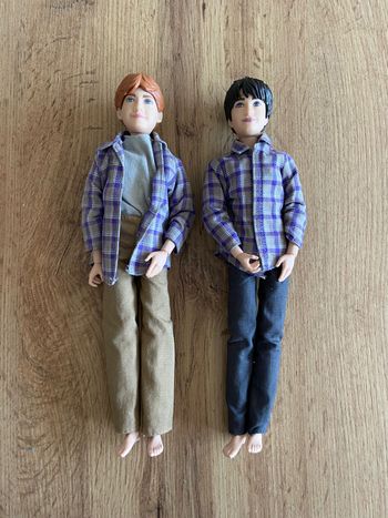 Lot de 2 poupées Harry Potter & Ron Weasley
