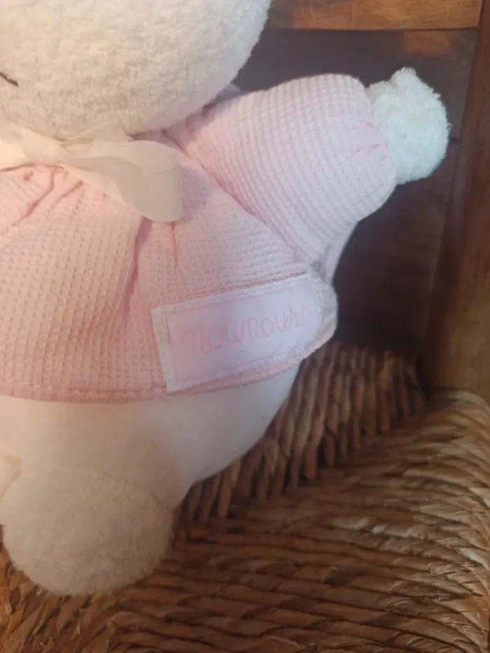 Peluche souris hochet Nounours vintage tbe - photo numéro 4