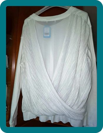 Sweat blanc  40/42 Sandro