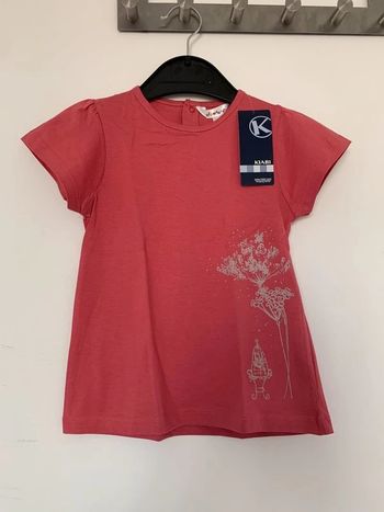 T-shirt rose neuf 4 ans