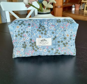 Trousse à maquillage/de toilette matelassé et lavable 
