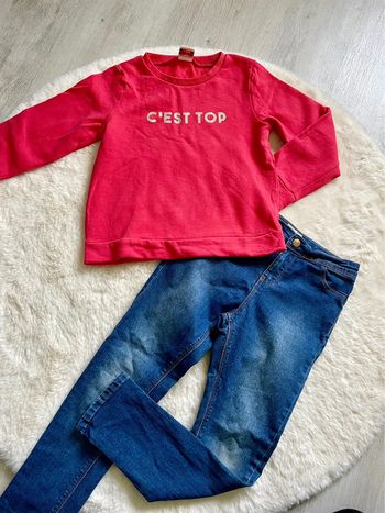 Tenue sweat et jean 8 ans