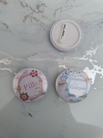 Badge personnalisé baby shower