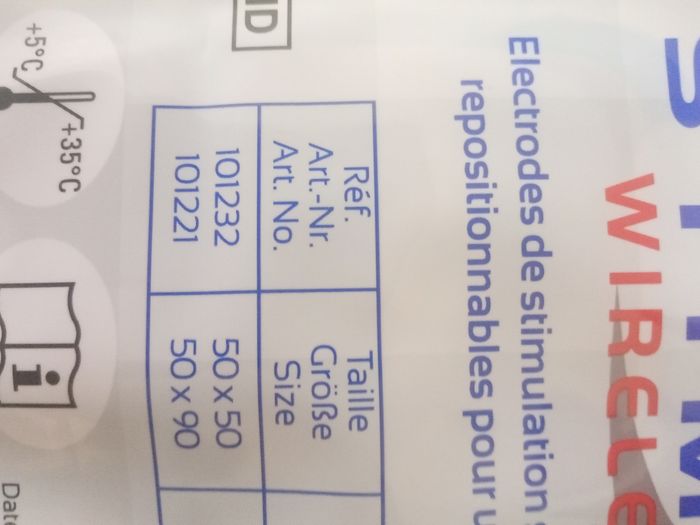 7 sachets d'électrodes de stimulation autocollantes sans fil Stimex Wireless - photo numéro 5