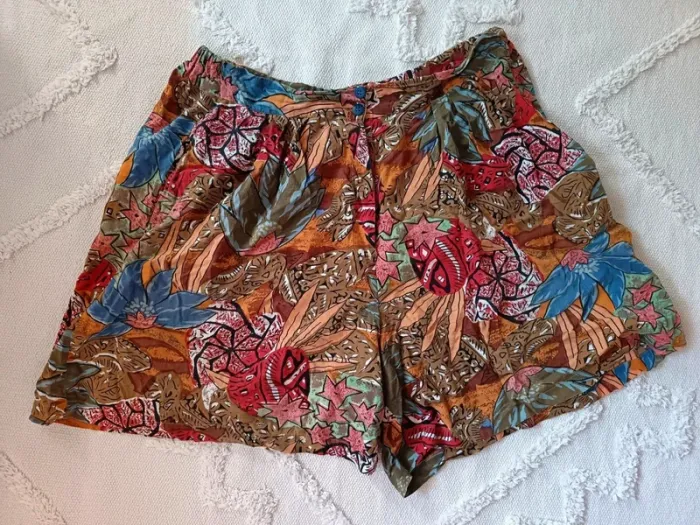 Short ample imprimé vintage
