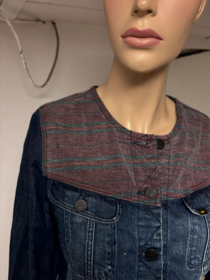 Veste en Jean Lee - Taille XS - Bleu et Violet - photo numéro 3