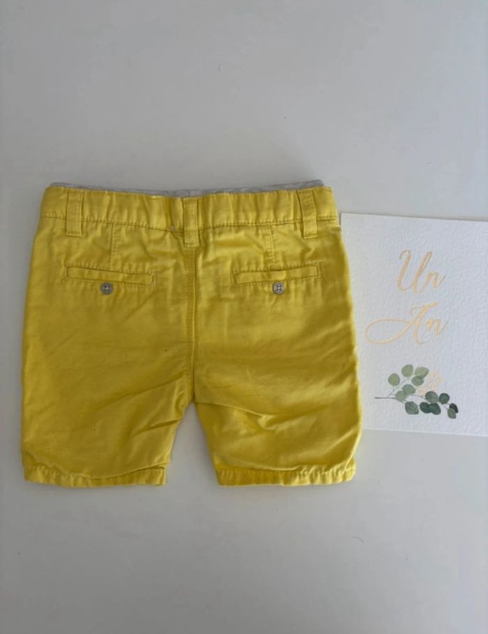 Short jaune Obaïbi 12 mois - photo numéro 3