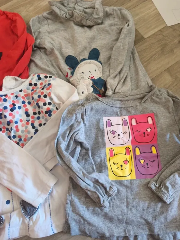 Tee shirts manches longues taille 24 mois marque diverses - photo numéro 2