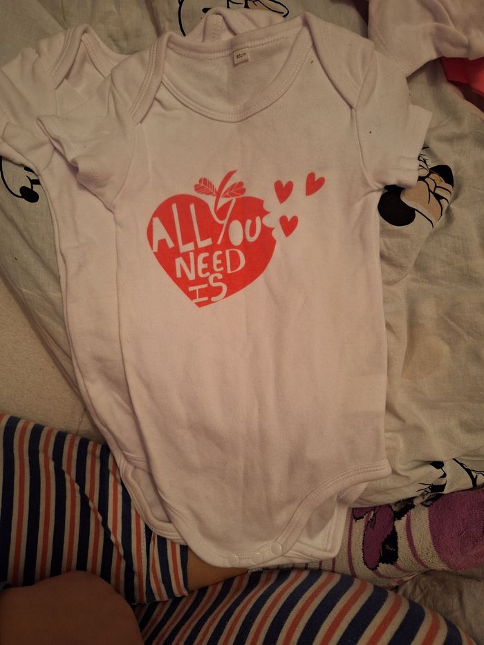 Lots de 4 body manche court 86cm - photo numéro 4