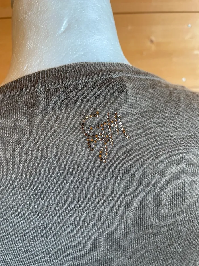 Robe GUESS marron glacé – 100% laine & soie – taille M (T2) - photo numéro 5