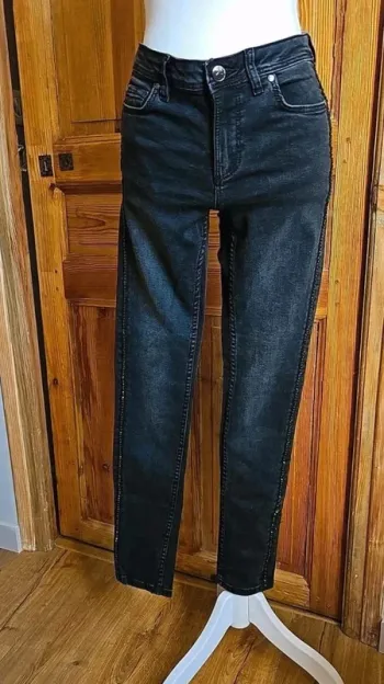 Jeans slim mosquitos y2k strass